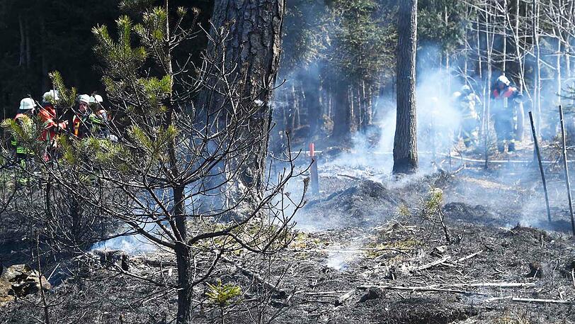 Insgesamt 110 FEuerwehrleute waren im Einsatz, nach einer Stunde waren die Flammen gelöscht.