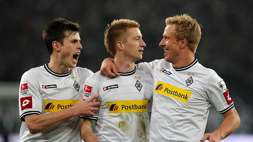 Damals noch im Trikot der Gladbacher: Marco Reus (m.).