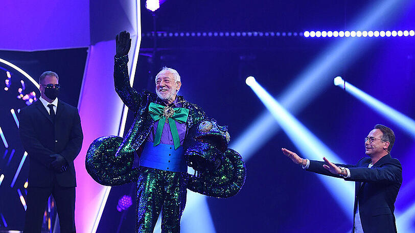 In der zweiten Staffel "The Masked Singer" begeisterte Dieter Hallervorden als leichtfüßiges Chamäleon.