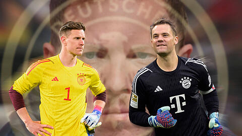 Nationalmannschafts-Torhüter Manuel Neuer (r.) und sein langjähriger Stellvertreter Marc-André ter Stegen.