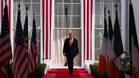 US-Präsident Donald Trump sorgte in Irland für Aufregung. US-Präsident Donald Trump sorgte in Irland für Aufregung.