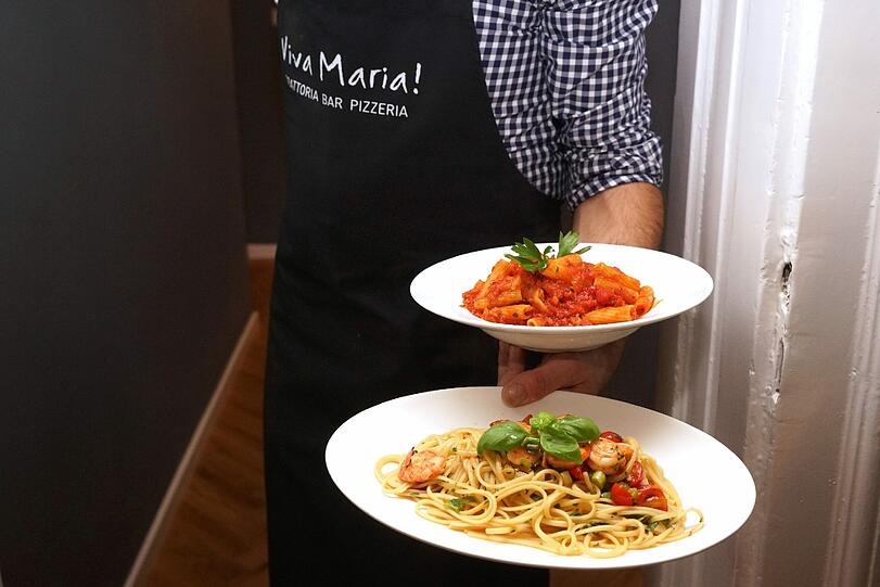 Italienische Klassiker stehen auf der Karte, also viel: Pasta.