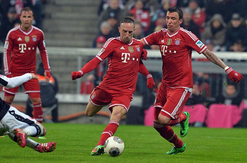 FRANCK RIBÉRY - NOTE 2 - Erster Einsatz 2014. Kolossales Schwungrad auf Links. Der Lohn: Resoluter Torschütze zum 2:0 (7. Saisontor, 44.), Vorlage zum 4:0. Hatte bei einem Lattenheber Pech (58.).