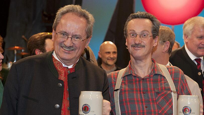 Münchens Oberbürgermeister Christian Ude (l.) und dessen Double, der Kabarettist Uli Bauer.