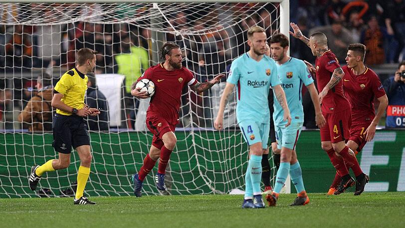 Rom zieht zum ersten Mal ins Halbfinale der Champions League ein.