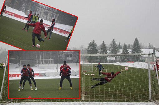 Vorbereitung auf das Spiel gegen Dortmund am Freitag. Hier die Bilder vom Club-Training!