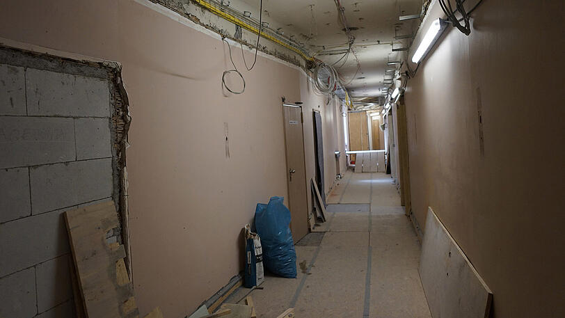 Großbaustelle: In der Hälfte des Hotels werkeln gerade die Handwerker und erneuern so ziemlich alles.