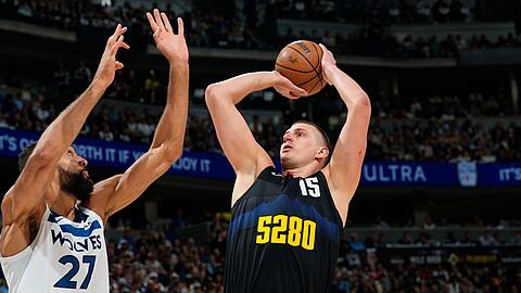 Die Denver Nuggets unterlagen den Timberwolves trotz 22 Punkten von Nikola Jokic.