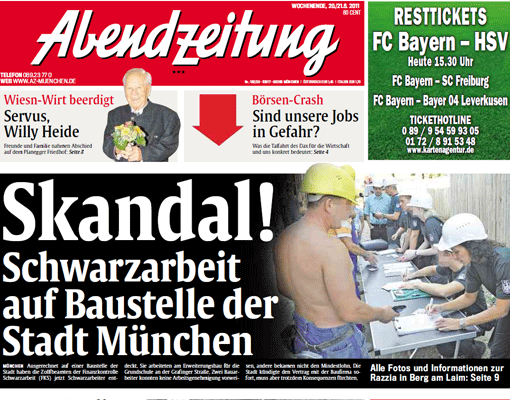 Jahres-Rückblick: Rückblick: Das Jahr 2011 in AZ-Schlagzeilen - München - Abendzeitung München