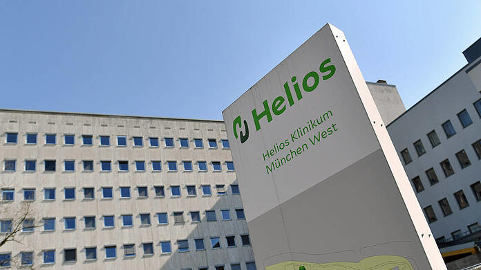 Das Helios Klinikum in Pasing: Hier protestieren heute die Mitarbeiter.