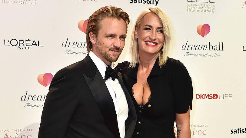 Sarah Connor und Florian Fischer bei einem Auftritt in Berlin