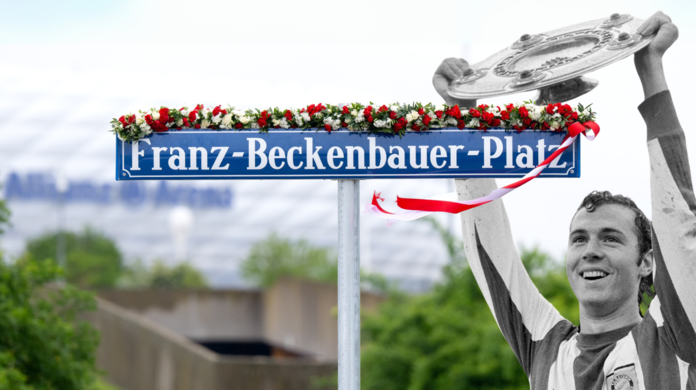 Am Montag ist der "Franz-Beckenbauer-Platz 5" feierlich eingeweiht worden.