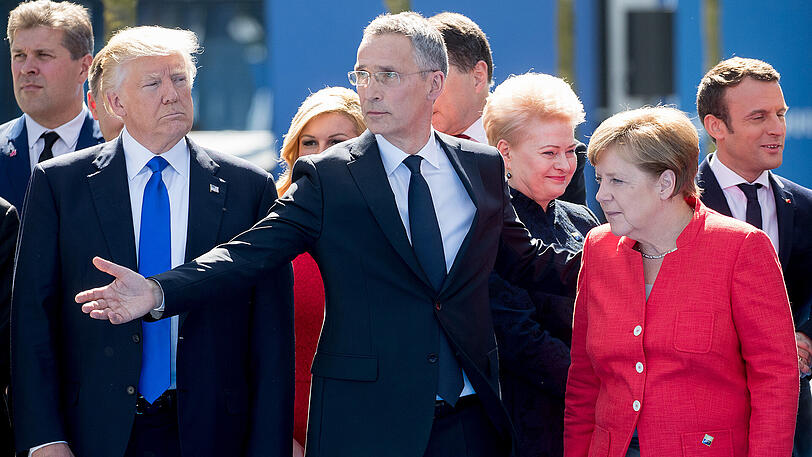 Harte Worte des US-Präsidenten: Donald Trump poltert auf dem NATO-Treffen.