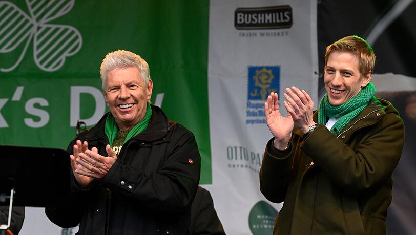 Reiter und Krause am Wochenende beim St. Patrick's Day in München. Reiter und Krause am Wochenende beim St. Patrick's Day in München.