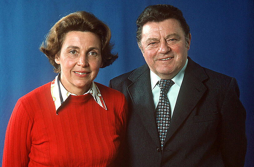 Szenen einer Ehe: Bayerns früherer Ministerpräsident Franz Josef Strauß mit seiner Gattin Marianne.