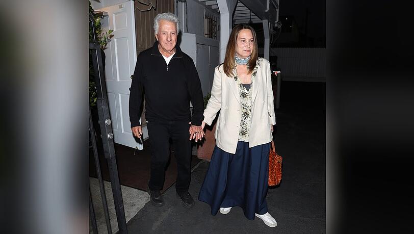 Dustin und Lisa Hoffman in Santa Monica.