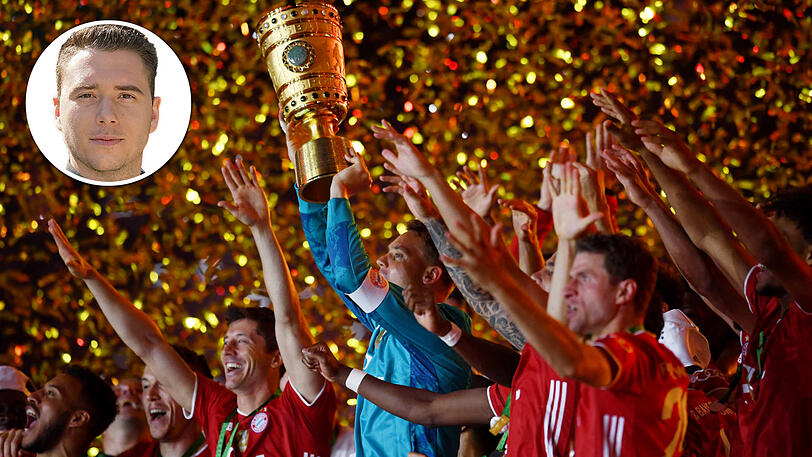 Die Bayern mit dem DFB-Pokal - kommt diese Saison noch eine weitere Trophäe hinzu?