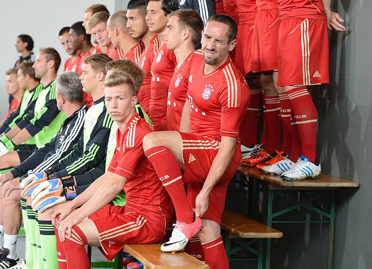 Hinter den Kulissen: So lief das Fotoshooting des FC Bayern.