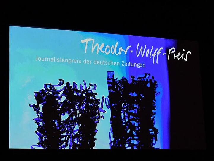 Der Theodor-Wolff-Preis. Foto: Jens Kalaene/dpa-Zentralbild/dpa/Archivbild