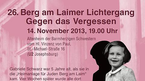 Nach Vortrag und Filmausschnitten folgt der Lichtergang.