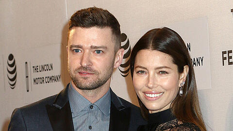 Justin Timberlake und seine Ehefrau Jessica Biel bei einer Filmpremiere 2016