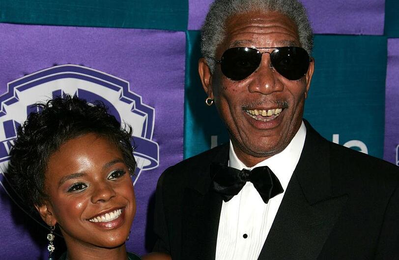 E'Dena Hines und Morgan Freeman