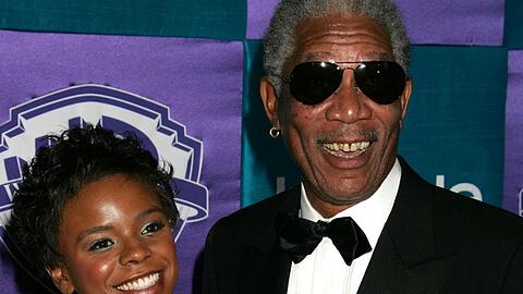 E'Dena Hines und Morgan Freeman