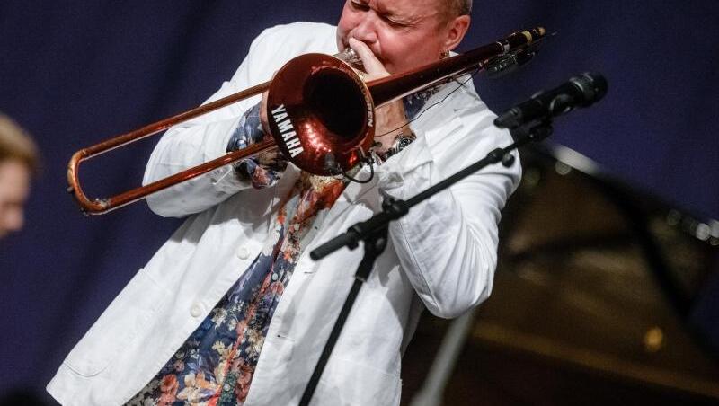 Superstar des Jazz: der schwedische Posaunist Nils Landgren. Superstar des Jazz: der schwedische Posaunist Nils Landgren.