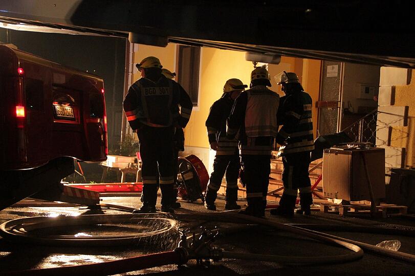 Die Feuerwehr rückte in Berchtesgarden zu einem Großeinsatzt aus.