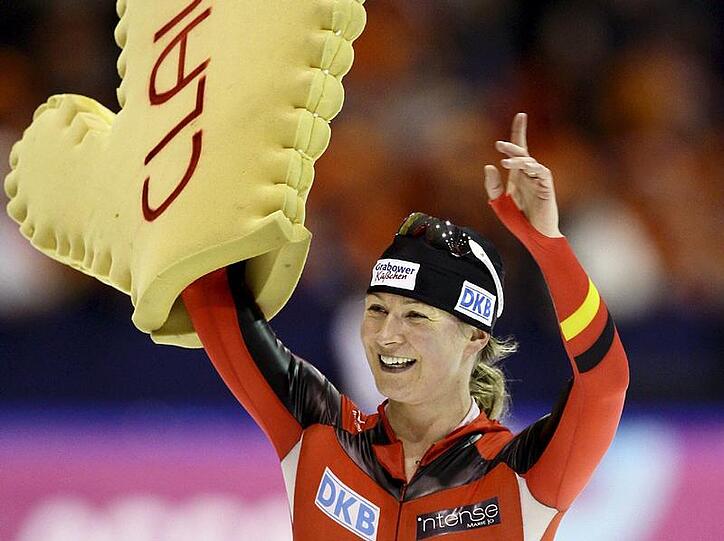 Ist sie wieder die Nummer 1, gelingt ihr das historische Double? Claudia Pechsein.