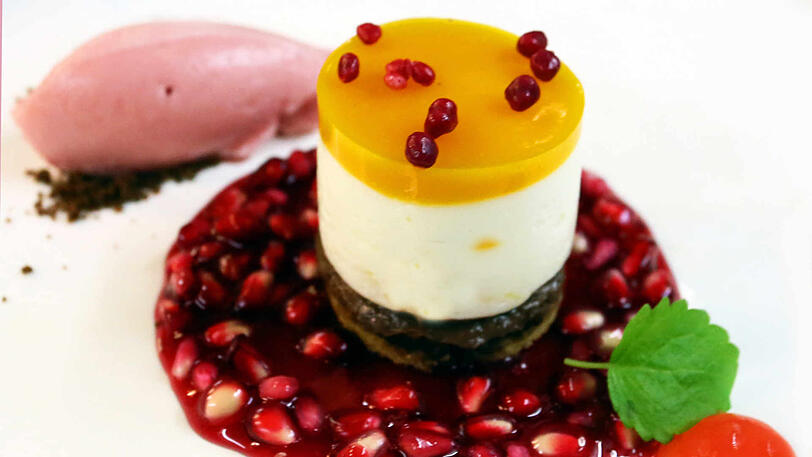 5. Gang: Joghurt-Törtchen.