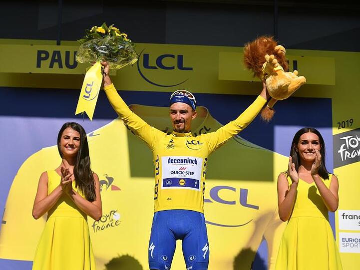 Julian Alaphilippe ist der Spitzenreiter der Tour de France.