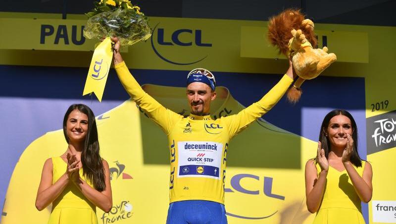 Julian Alaphilippe ist der Spitzenreiter der Tour de France. Julian Alaphilippe ist der Spitzenreiter der Tour de France.