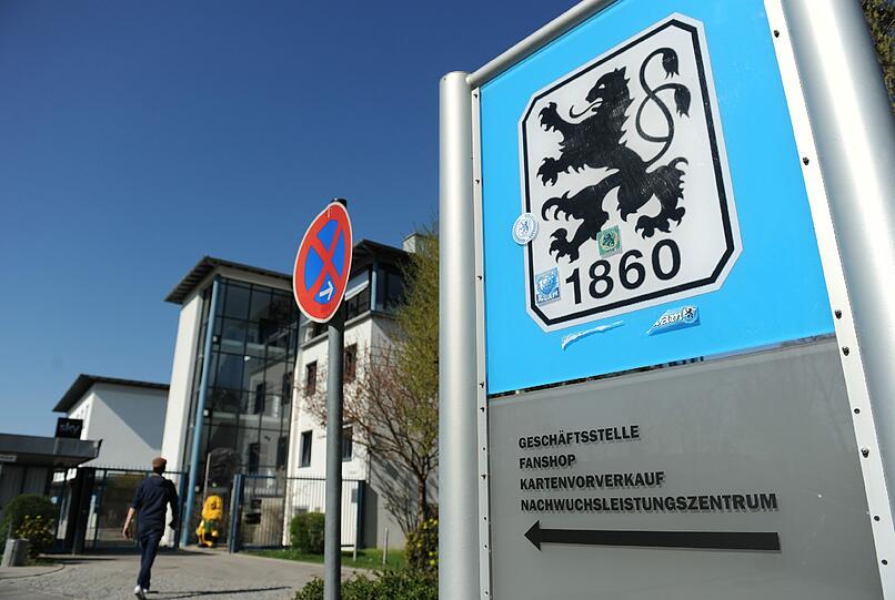Der Löwe im Logo: Die Geschäftsstelle des TSV 1860