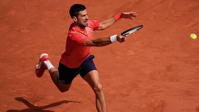 Novak Djokovic steht zum siebten Mal in Paris im Finale.