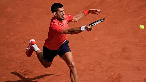 Novak Djokovic steht zum siebten Mal in Paris im Finale.