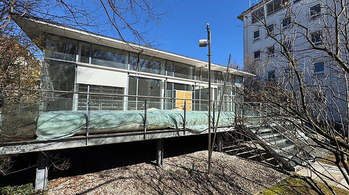 Großer Umbau: Die Sonnenterrasse vom Rechts der Isar wird renoviert und soll in Kürze neu eröffnen.