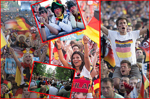 Yes! Mit dem 2:1 gegen Dänemark sicherten sich die Deutschen den Einzug ins Viertelfinale: So feierten die Fans beim Public Viewing. Die Bilder!