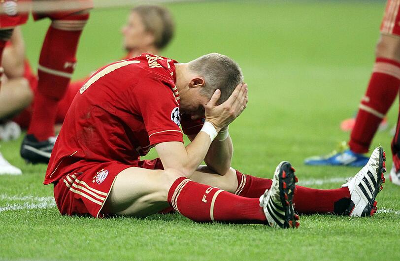 Bastian Schweinsteiger beim Finale dahoam. Der Schock sitzt tief.