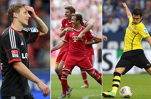Hinter den drei Ausreißern - Bayern, Dortmund und Leverkusen -, die zusammen 76 von 90 möglichen Punkten geholt haben, klafft ein Riesenloch.