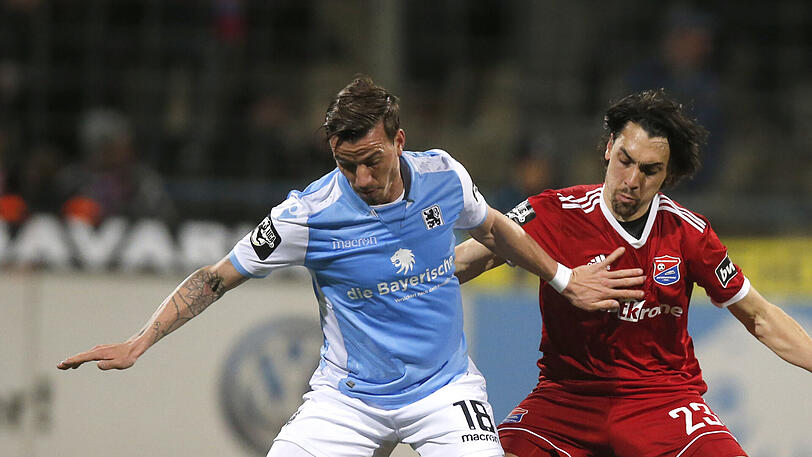 Torschütze im Derby gegen Haching: Nico Karger (l.).