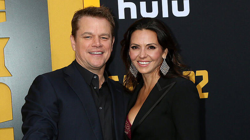 Matt Damon und seine Ehefrau Luciana auf einem Event im Mai