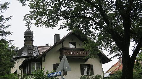 Die großbürgerliche Villa an der Ecke August-Exter-/Chopinstraße.