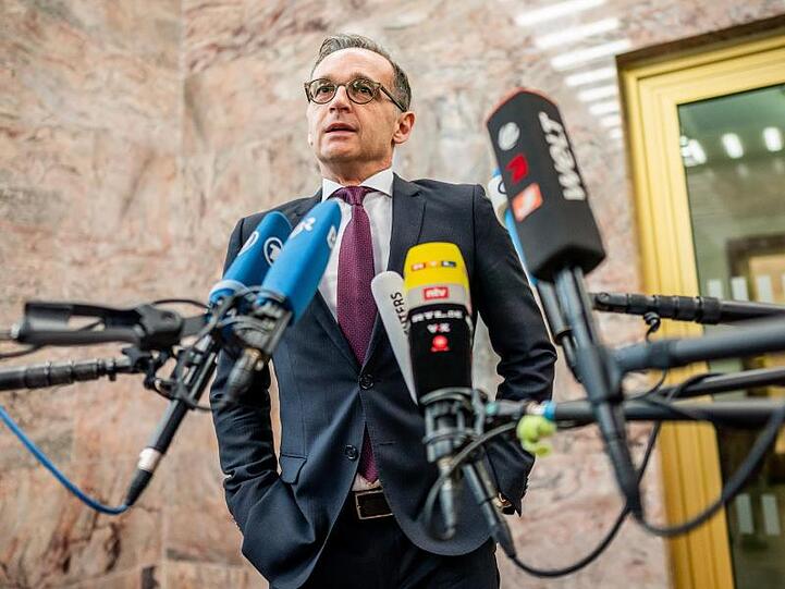 Außenminister Heiko Maas gibt ein Statement zur Rückführung deutscher Staatsbürger aus China.