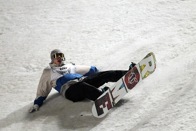Ein Spektakel der besonderen Art: Im Münchner Olympiastadion sahen 16.500 Zuschauer die besten Snowboarder und ihre gewagten Sprünge.