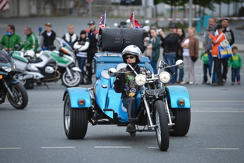 Die Biker-Saison wird in Kulmbach eröffnet: Die Bilder von der 14. Motorrad-Sternfahrt.