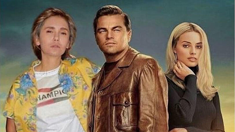 Nina Dobrev (li.) verkleidete sich als Brad Pitt zu Halloween Nina Dobrev (li.) verkleidete sich als Brad Pitt zu Halloween
