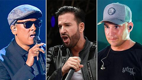 Pietro Lombardi (r.) ist weiterhin "DSDS"-Juror, Michael Wendler und Xavier Naidoo (l.) wurden einst vom Sender aus der Show entfernt.