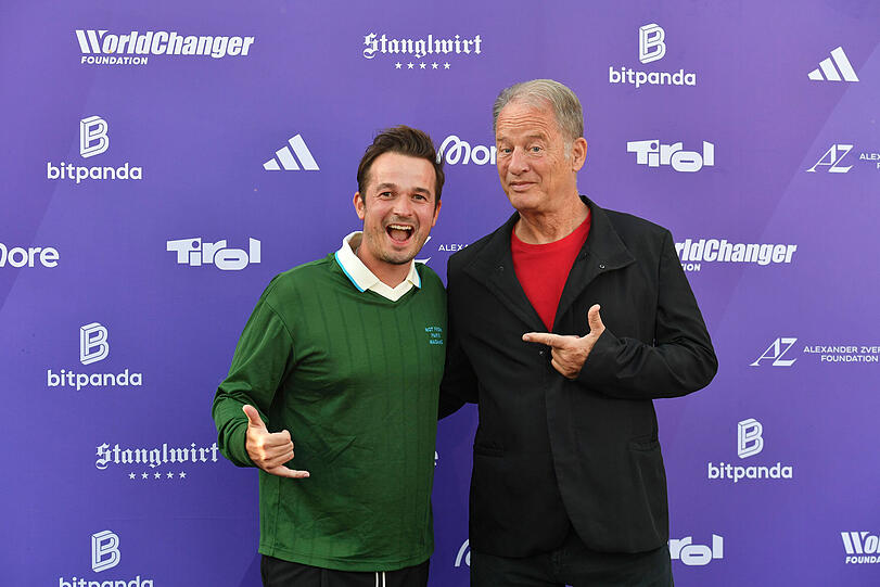 In Bestlaune: Daniel Kramer und Tom Gerhardt posierten zusammen.