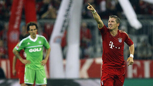 Bastian Schweinsteiger traf zum dritten Mal in dieser Saison Bastian Schweinsteiger traf zum dritten Mal in dieser Saison